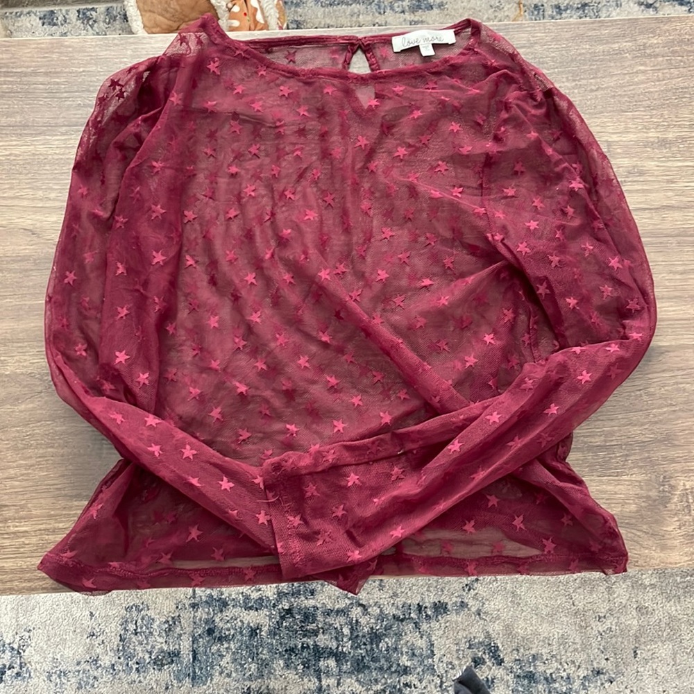 see through long sleeve